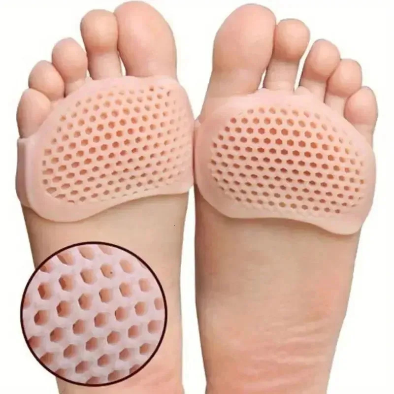 2/4PCs silicone metatarsal pads toe separation foot pads orthopedic foot massage insoles forefoot socks foot care tools 250613