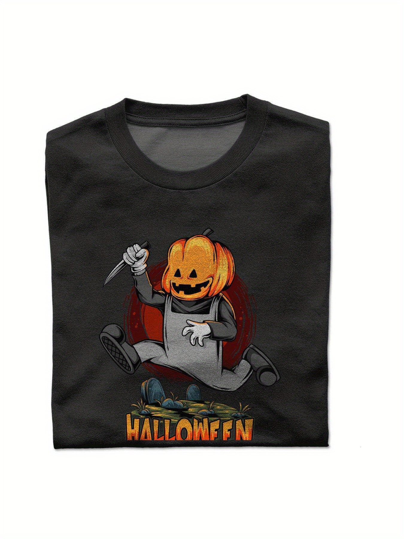 Dongdumaoyi S-3Xl Text White Adult Short Sleeve Round Collar T Shirts Cotton 180G Black Graphics Men Halloween 0627