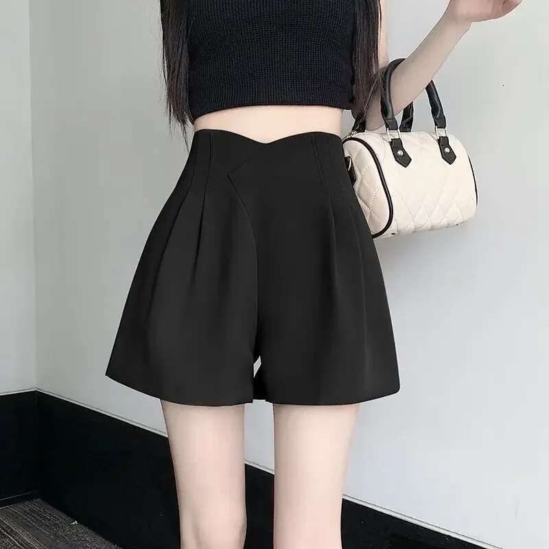 Woman Short Pants Suit with Shorts for Women High Waist Casual Hot New in Korean Style Aesthetic 2000s Clothes Y2k Harajuku Kpop