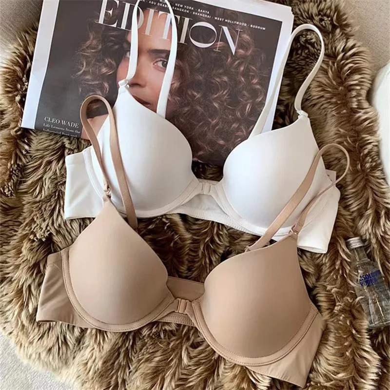 Seamless Push Up Bra Front Closure Bras For Women Small Cup Non-wire Brassiere Sexy Lingerie Female S-XL Underwear Intimates 250617