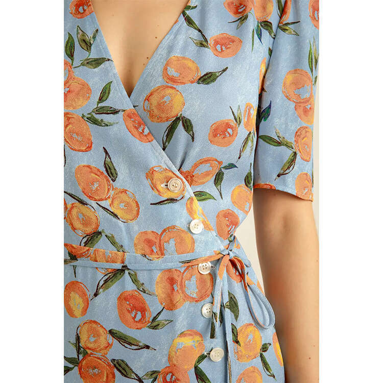 Long Dress Dresses Birthday Dress Fulllace Promdress Summer Dresses N482 Summer 2025 Printed Short Slim Strap Tea Break Wrap French Style Womens Dress