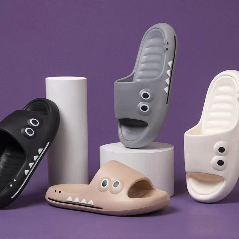Breathable Cartoon Crocodile Slippers - Soft & Anti-Slip Footwear for Men and Women