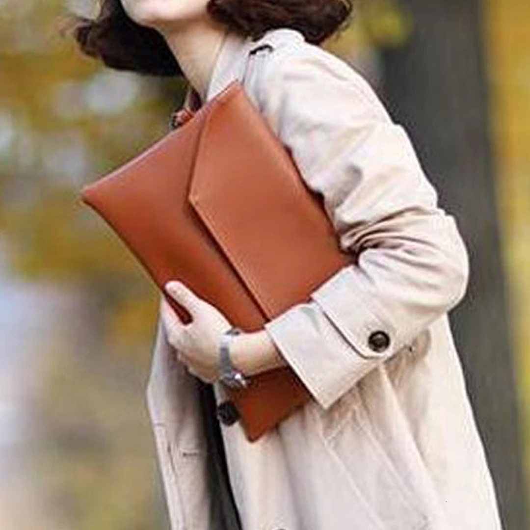 Korean version large capacity womens handbag 2025 trend simple envelope bag fashionable temperament clutch bag handle bag 250617