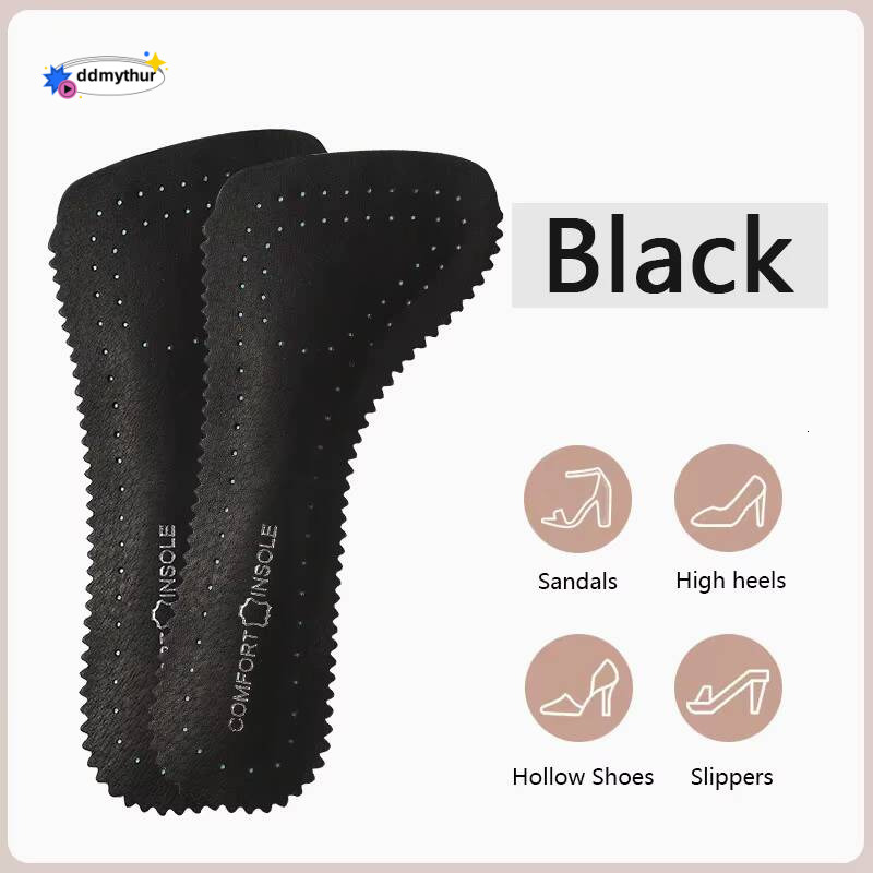 Latex Cowhide moisture-wicking and breathable Non-slip Pads Women Sandals High Heels Seven-point Shoes Insoles Arch Support Insole for Feet Shoe Sole 