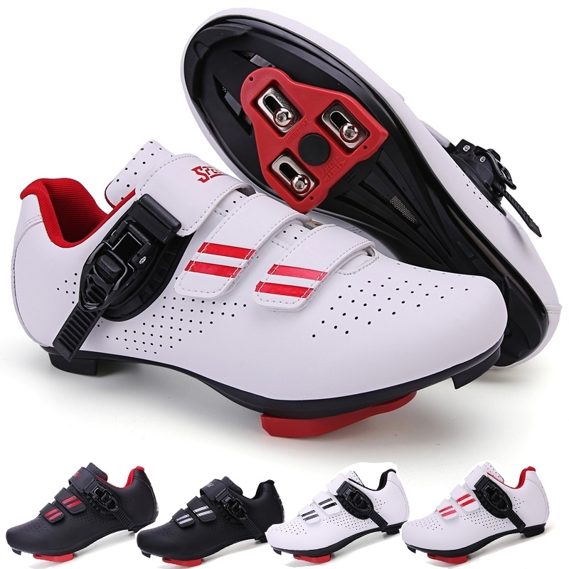 Mens Bicycle Shoes Compatible with Peloton Road Bikes Cycling and PreInstalled Triangle for w250528