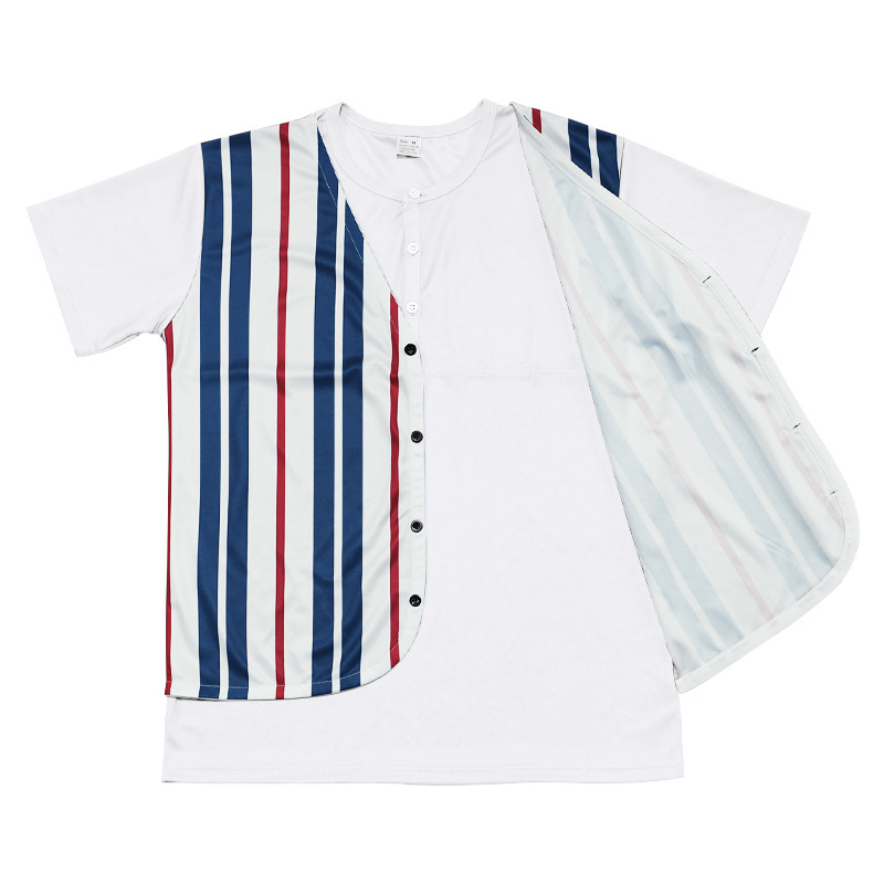 designer polo men's T-shirt NewBritish style summer men's top breathable Henry shirt short-sleeved vest fake two short-sleeved T-shirts Euro