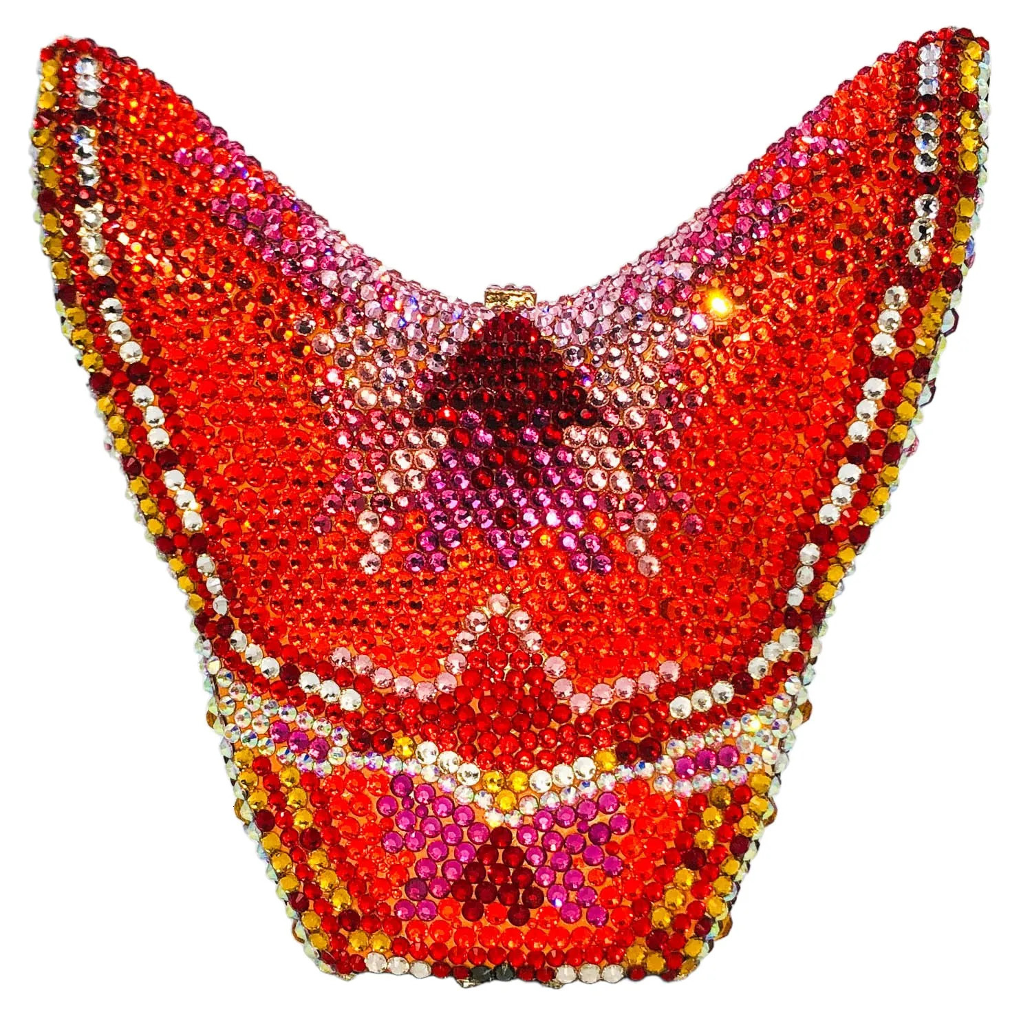 Boutique De FGG Novelty Butterfly Rhinestone Clutch Purse Handmade Women Crystal Evening Bags Party Prom Minaudiere Bag 250614