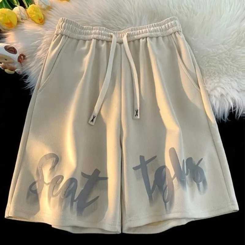 Mens Short Pants Printed Drawstring Loose Mens Shorts Sports XL Personalized Dry Fit Korean Style Casual Fashion No Y2k Z250617