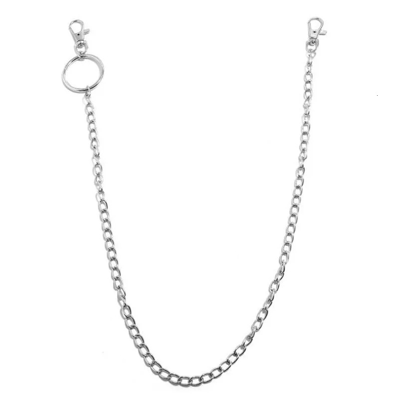 Punk Rock Metal Pants Waist Chain Men Women Key Chain Big Ring Wallet Keychain Jeans Unisex Hip-hop Jewelry Gift 250616