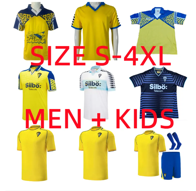 24 25 26 CadizS soccer jerseys 91 92 CADIZ CF LOZANO LUCAS MABIL FALI ALCARAZ ALARCON A. NEGREDO BLANCO T.BONGONDA I.ALEJO 1991 1992 2025 2026 men kids kits football shirts