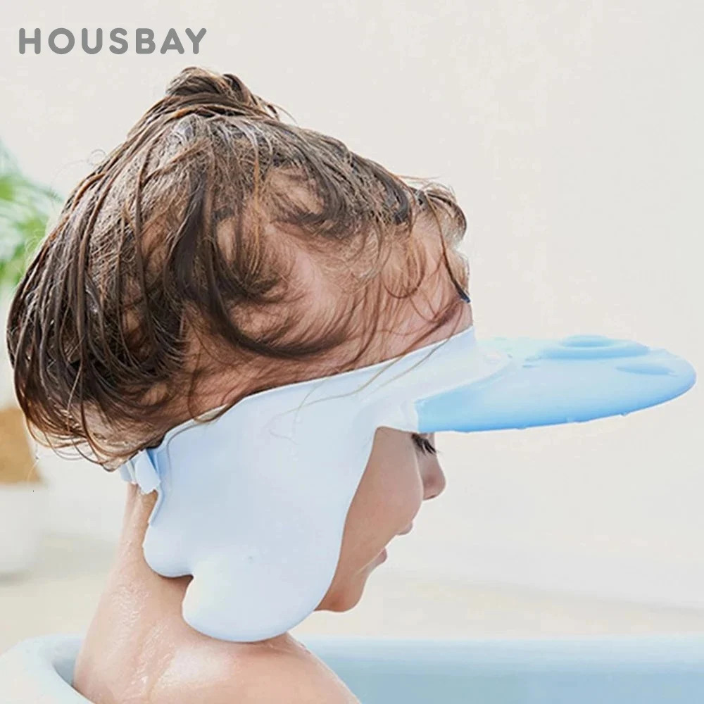 Shampoo Cap Adjustable Wash Shower Hat For borns Baby Ear Protection Children Bath Visor Head Cover Cute Octopus Shield 250617