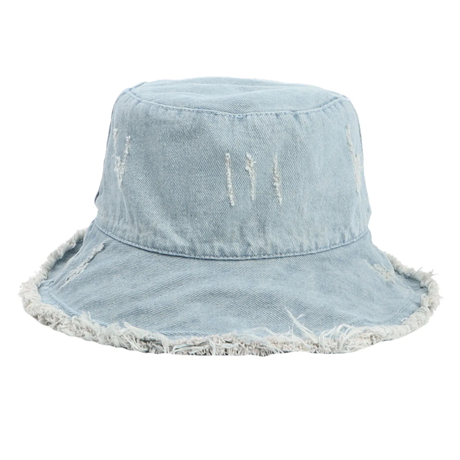 Retro Washed Cowboy Bucket Hat Men Cute Wide Brim Sunhat Spring Summer Solid Color Denim Beach Fisherman Hats For Women Gorros 250610