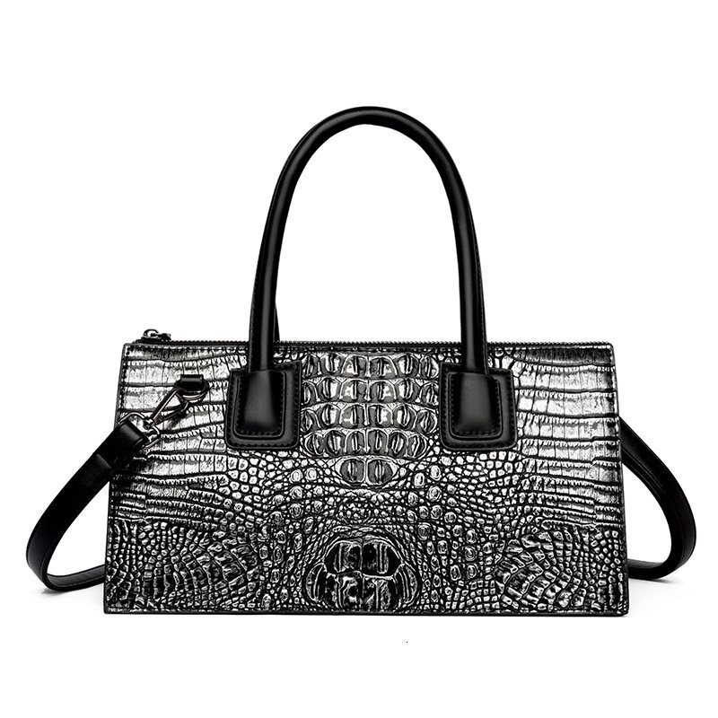 Free Shipping 2025 New Designer Bag Fashionable And High-quality Shopping Bag Large Capacity Retro Embossed Crocodile Pattern Single Shoulder Handbag