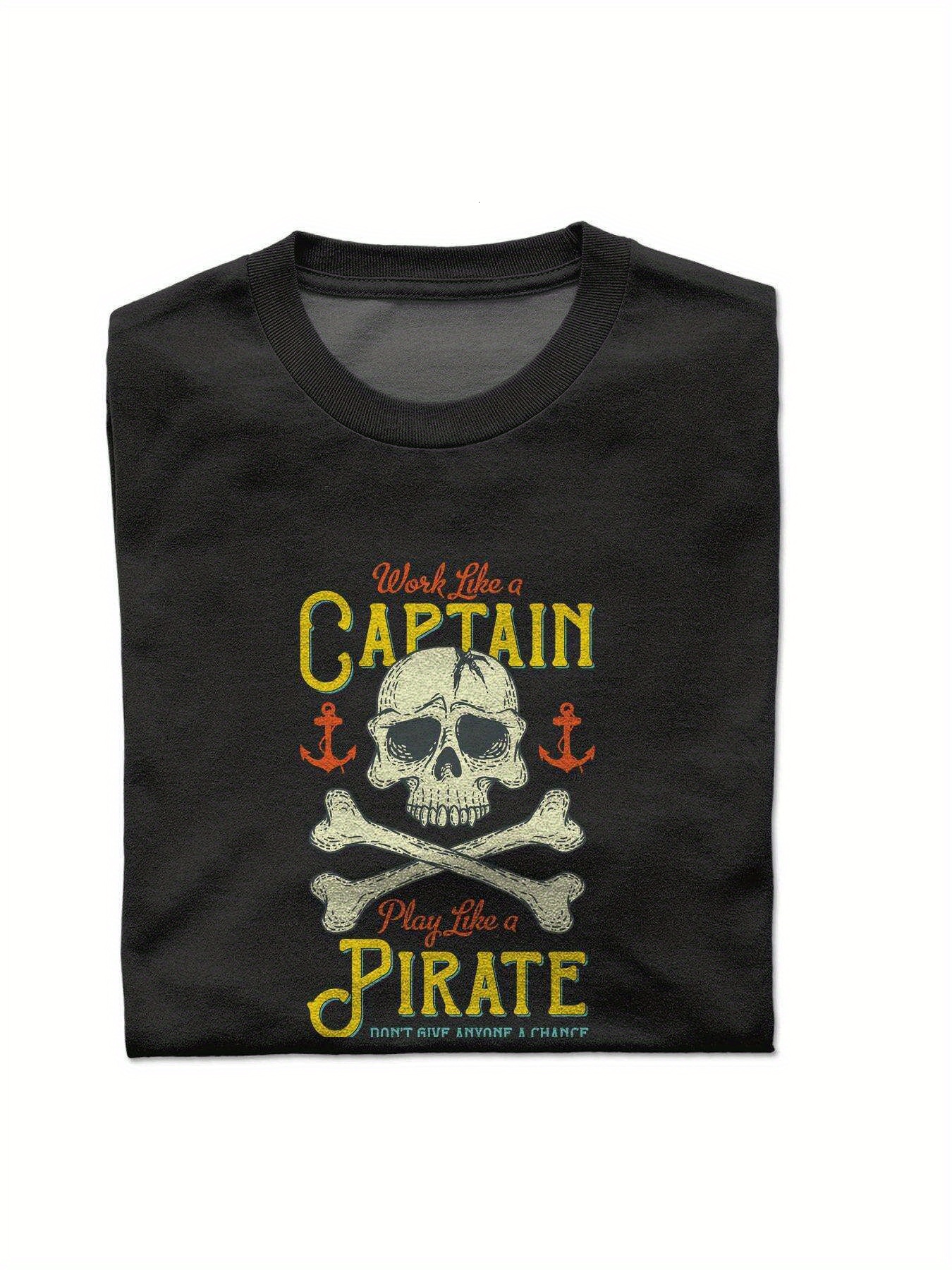 Dongdumaoyi Cotton Text Men Adult 180G S-3Xl White Short Sleeve T Shirts Round Collar Black Skull afe1