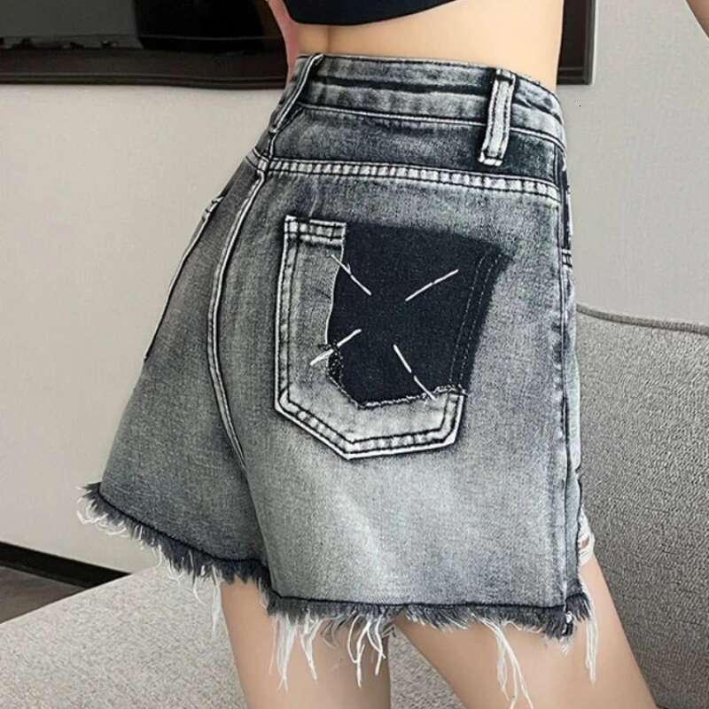 Denim Short Pants for Woman To Wear High Waist Womens Shorts Ripped Sexy Casual Elegant Aesthetic Korean Style Outfits XL Jeans