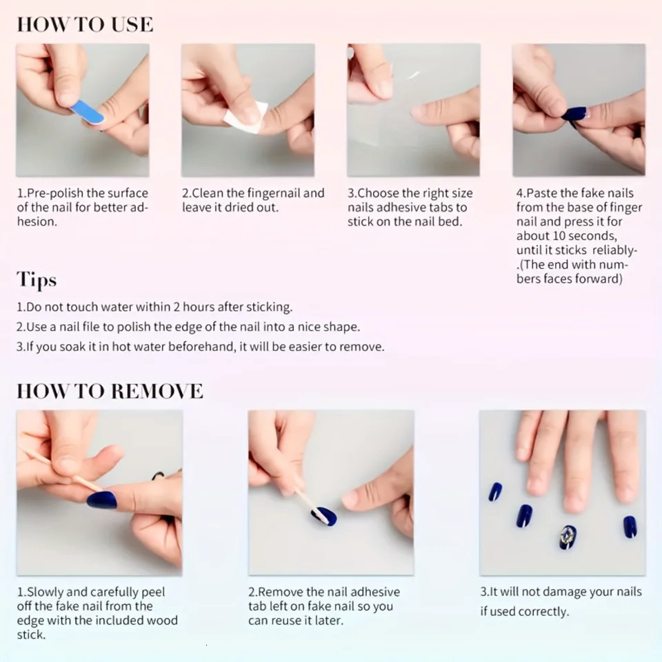 10pcs Handmade Press On Nails Black Gradient Fake Nails With Shining Heart Rhinestone Glossy Medium Ballet Shape Sweet F 250612