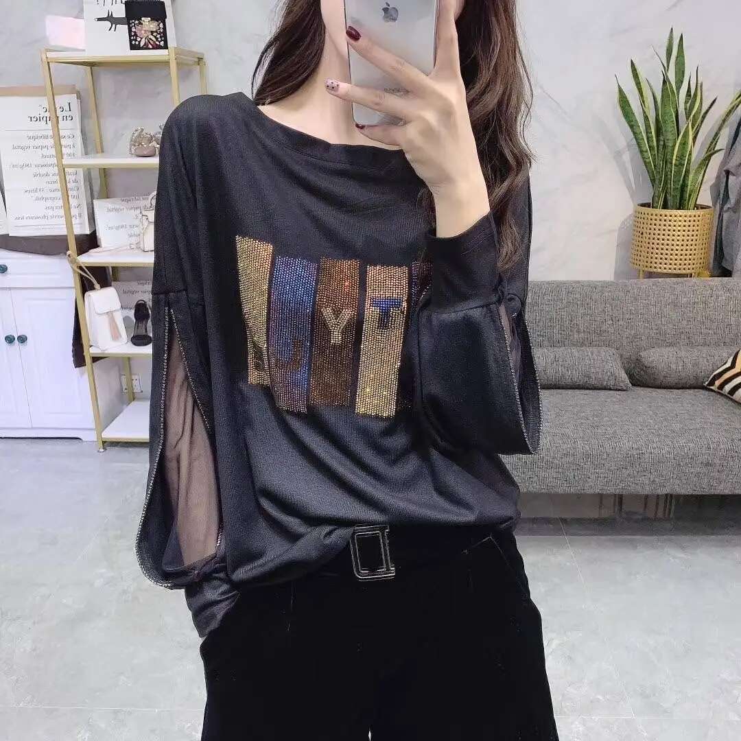 Clothes Graphic Tshirts 2025 Mesh Womens T Shirts with Print Purple Female Tops Tees Sleeves Wholesale Causal New in Aesthetic
