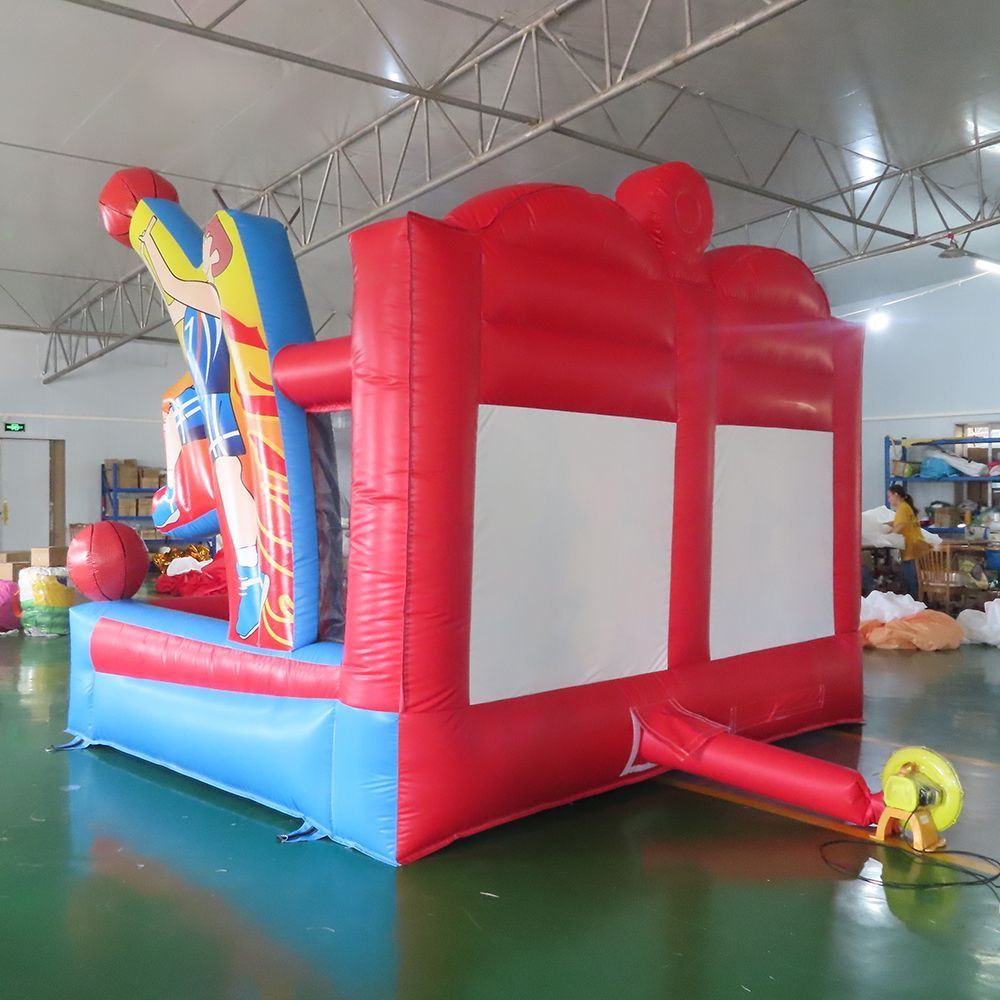 High Quality Carnival Basketball Game Inflatable Basketball Target Shooting Game Basketball Hoop for Sale Customized with balls and blower
