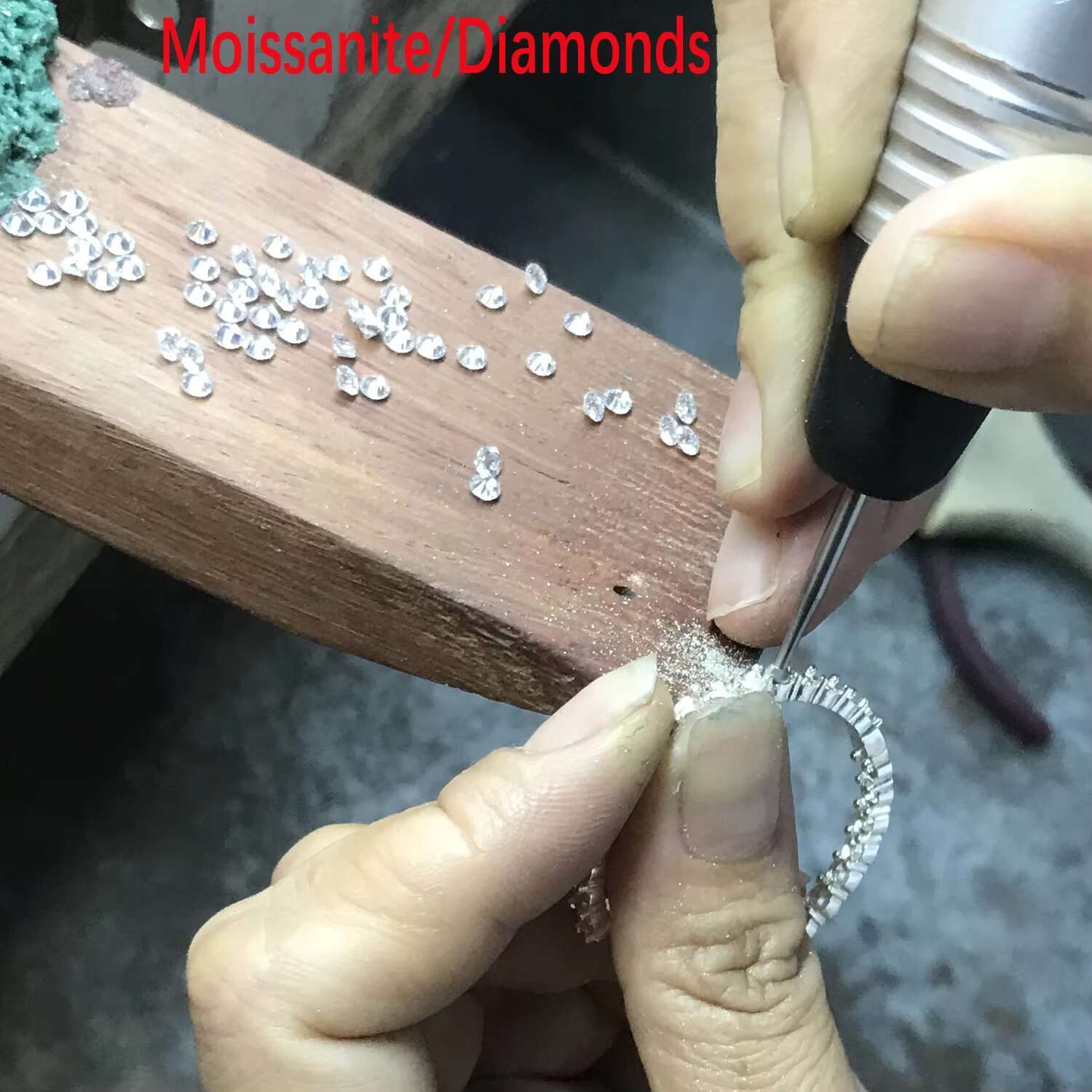 925 Silver Rhodium Plated Moissanite Hoop Earrings for Women