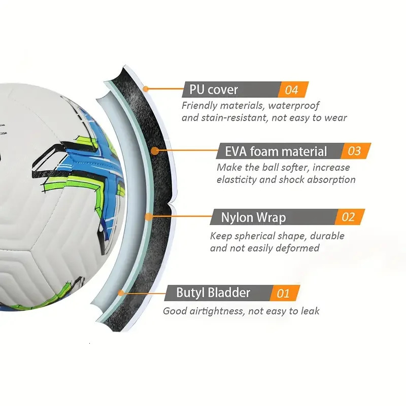 Soccer Balls Professional Size 5 Size 4 High Quality Soft PU Outdoor Sports League Football Training Match futbol 250617
