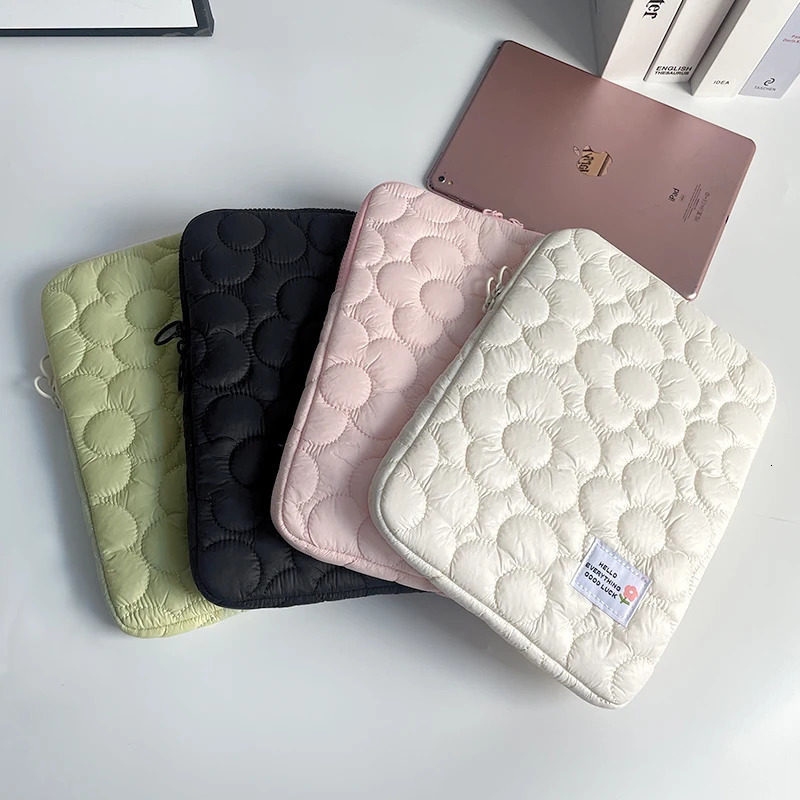 Cute Flower Laptop Sleeve For Ipad11 Air Pro13.3 14 15 16 Dell 15.6 Inch Tablet Bag Protective Laptop Bag 250605