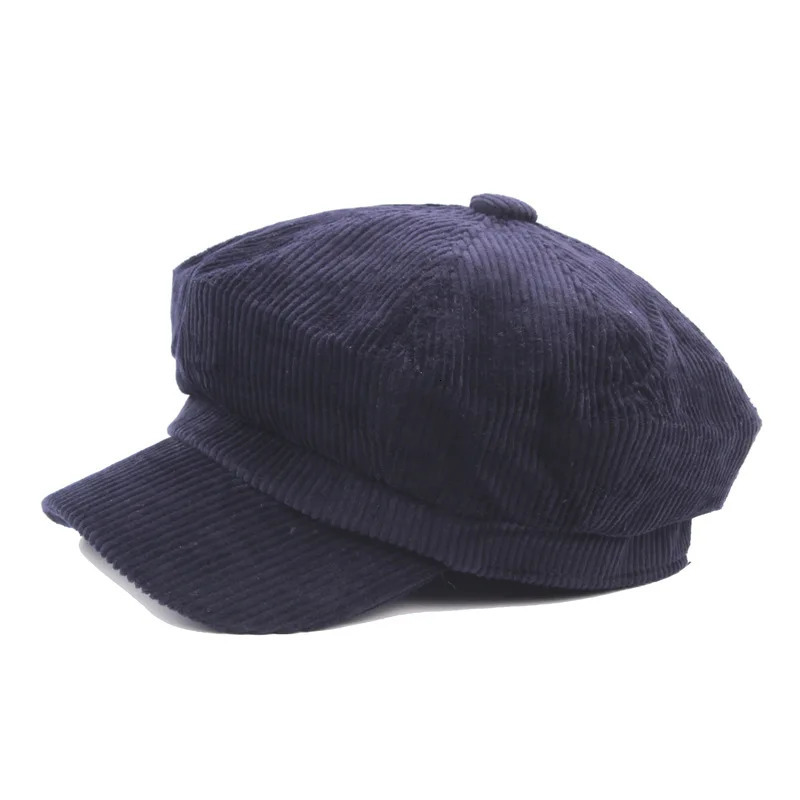 sboy Cap Beret Female Autumn Winter Hats For Women Octagonal Cap Painter Hat Vintage England 250604