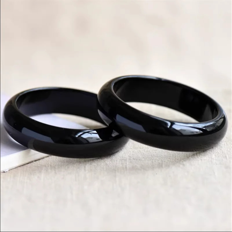 100% Natural black Chalcedony Real jade bangle bracelets women bangle jade jewelry jadeite jade bangles bracelet for gift women 250616