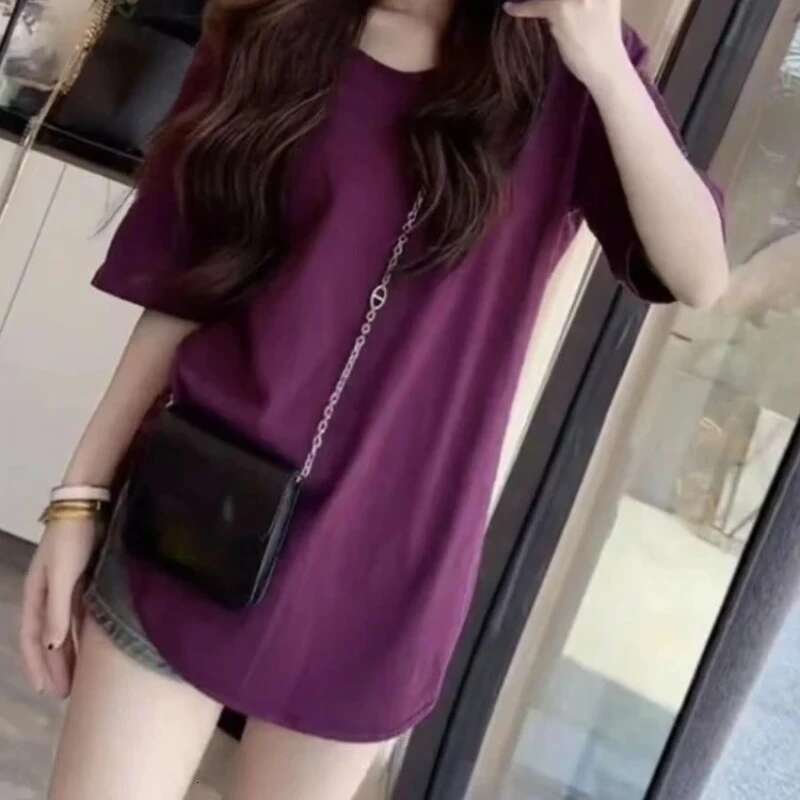 Summer Outfit Female Top Cotton Womens T-shirt Japanese Vintage Clothes Korean Clothing Kpop 2025 High Quality Aesthetic Emo