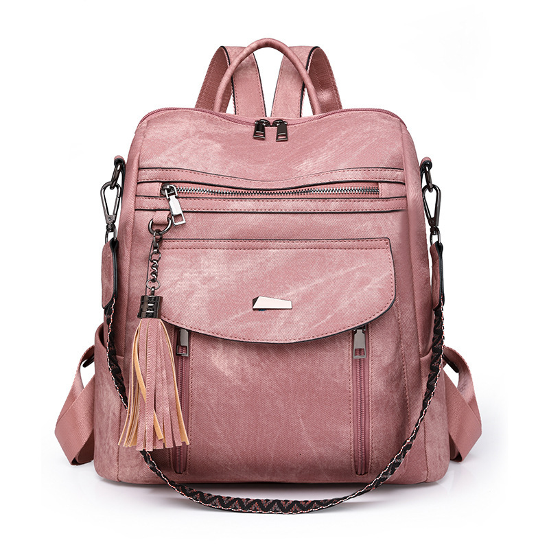 High quality brand high-quality new free designer bag 2025 cross-border trend PU women's backpack leisure multifunctional wholesale new free desi