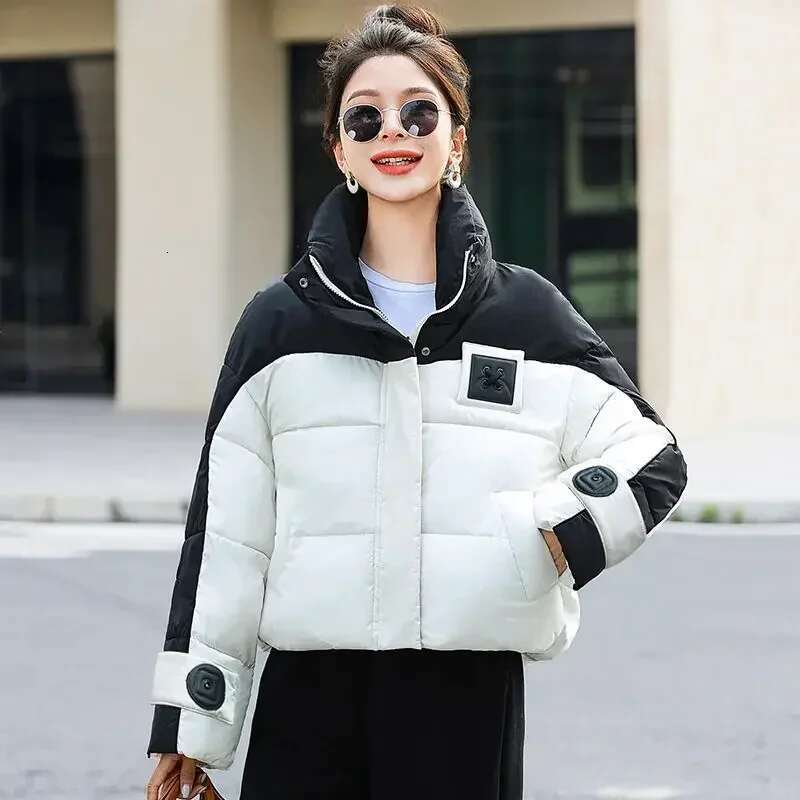 Loose Casual Coats for Women Zip-up Parkas Woman Short Discount New in Outerwears Jackets Youthful Korean Style Clothing Great