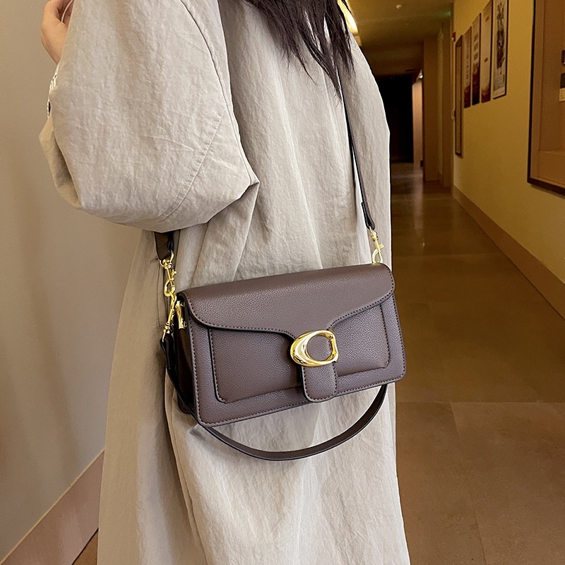 2025 free shipping women's designer luxury Korean version women's bag armpit bag temperament single shoulder western-style crossbody bag small square bag black