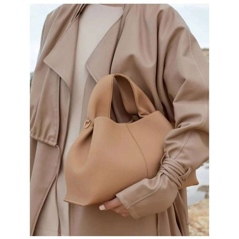 Cloud Genuine Leather Light French Niche Style Dumpling Fashionretroclassy Satchel Women's Bag