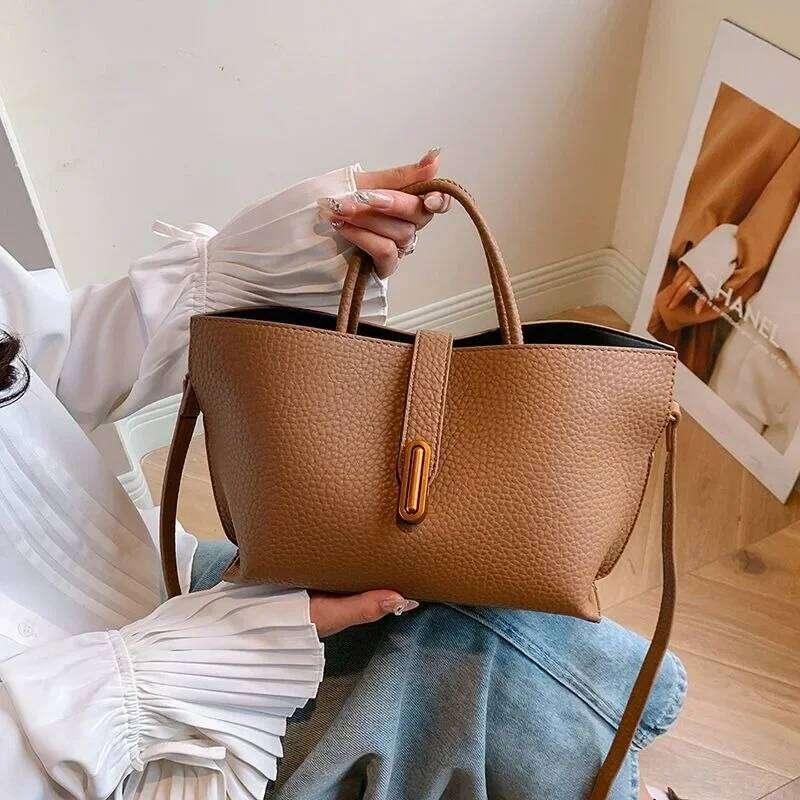 High End Niche Portable Vegetable Basket Women's New Spring Summer Fashion Retro Bucket Bag Single Shoulder Crossbody Bags