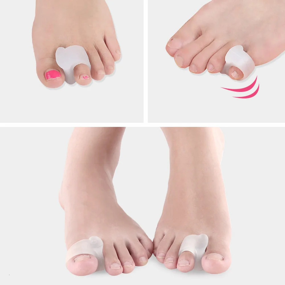 Daily Toe Bone Ortics 2pcs SEBS Toe Separator Split Ring Pad Overlap Thumb Hallux Valgus Correction Corrector Tools 250613