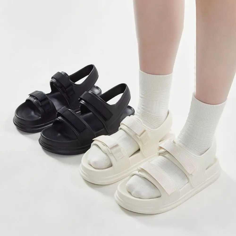 New EVA Thick Bottom Sandals Non-slip Open-toe Casual Sandals Versatile Thick Soles Flat Sandal Summer Z250617