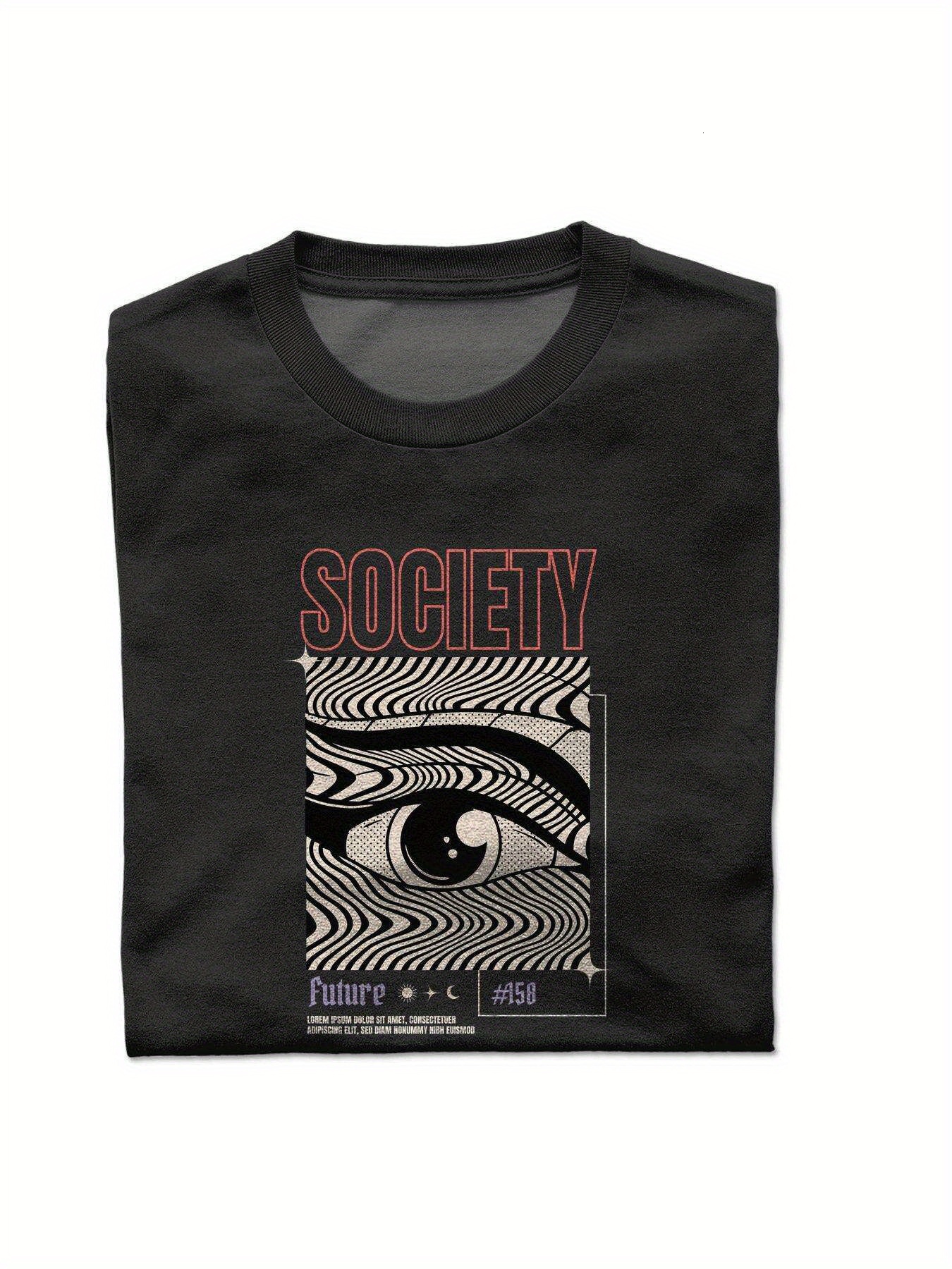 Dongdumaoyi Pattern Cotton Black Men T Shirts 180G Adult White Short Sleeve Text Round Collar S-3Xl fcdc