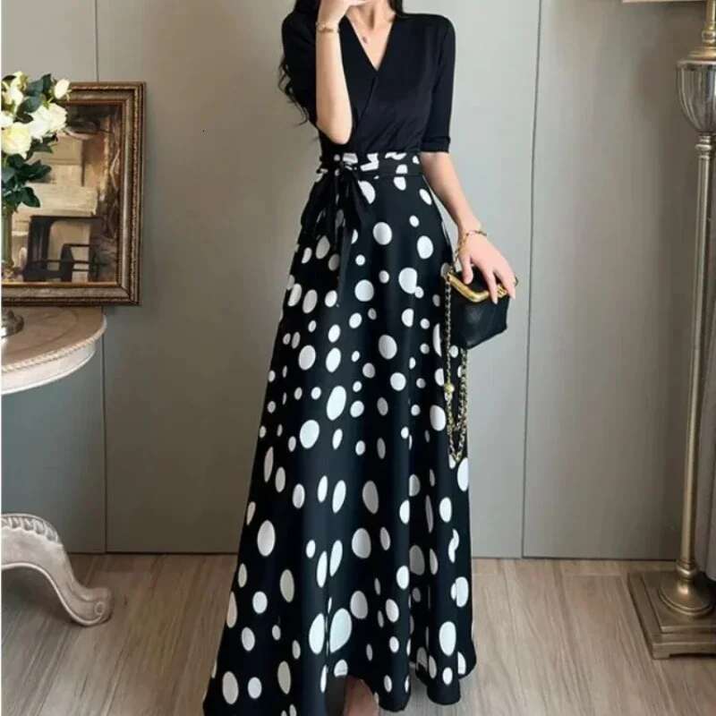 Korean Style Female Dress High Quality A Line Womens Long Sleeve Dresses Casual Youth Luxury Trendy 2025 Fashion Y2k Vintage G