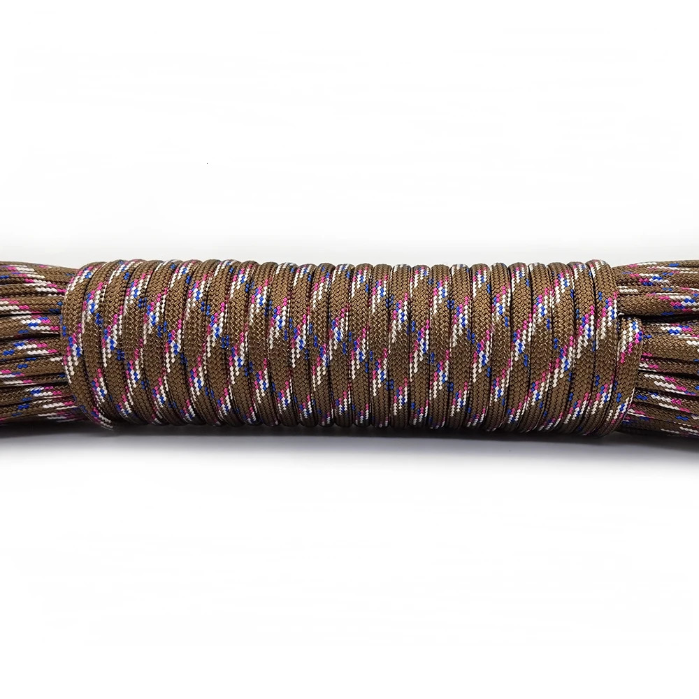 4 Size Dia4mm 7 stand Cores Paracord for Survival Parachute Cord Lanyard Camping Climbing Rope Hiking Clothesline 250611