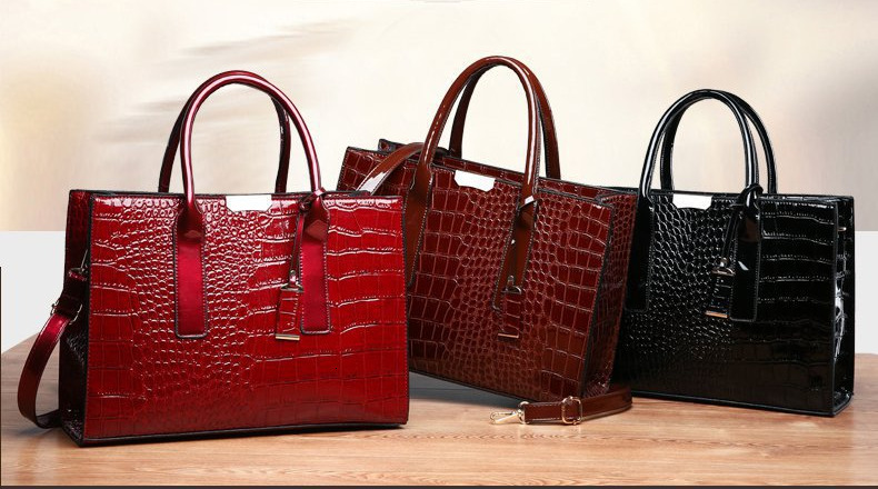 Free Shipping 2025 New Designer Bag Trendy High-end Crocodile Pattern Women's Handbag Fashionable High-quality Shopping Bag