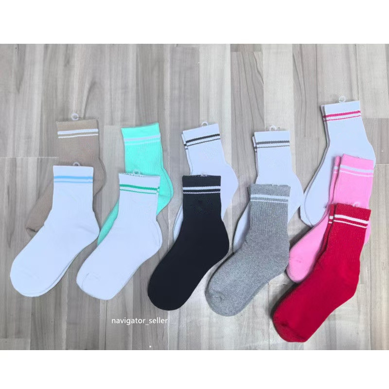 Boys Girls Adult Yoga Middle Socks Men Women Cheerleaders Basketball Sports Ankle Socks Free Size Multicolors