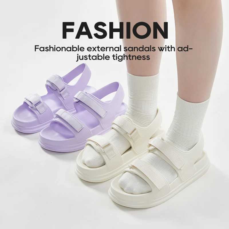 UTUNE Fashion Patch Womens Sandals Summer Comfortable Platform Shoes Beach Outside Purple Slides Thick Sole Non-slip Slippers Z250617