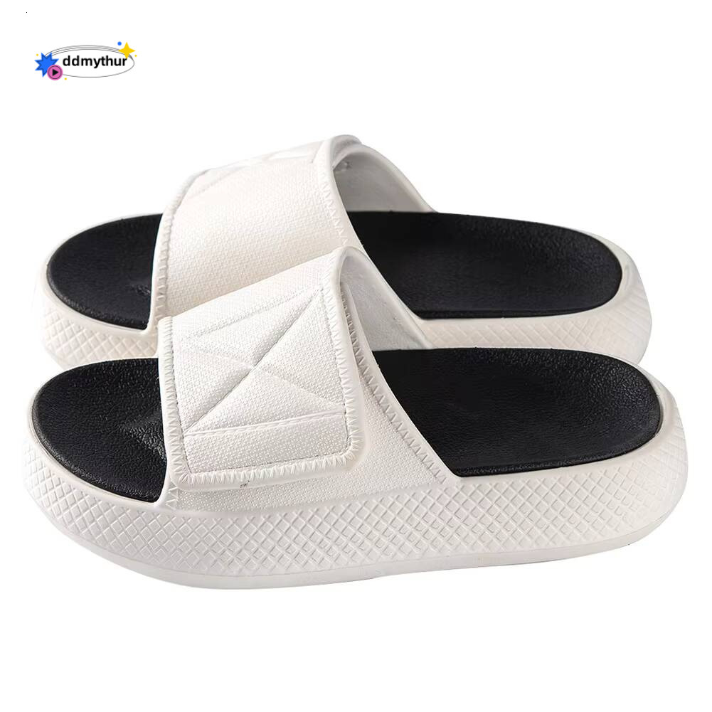 Pillow Slippers Thick Sole House Slides Adjustable Strap Recovery Sandals Indoor Outdoor for Women and Men ddmythur