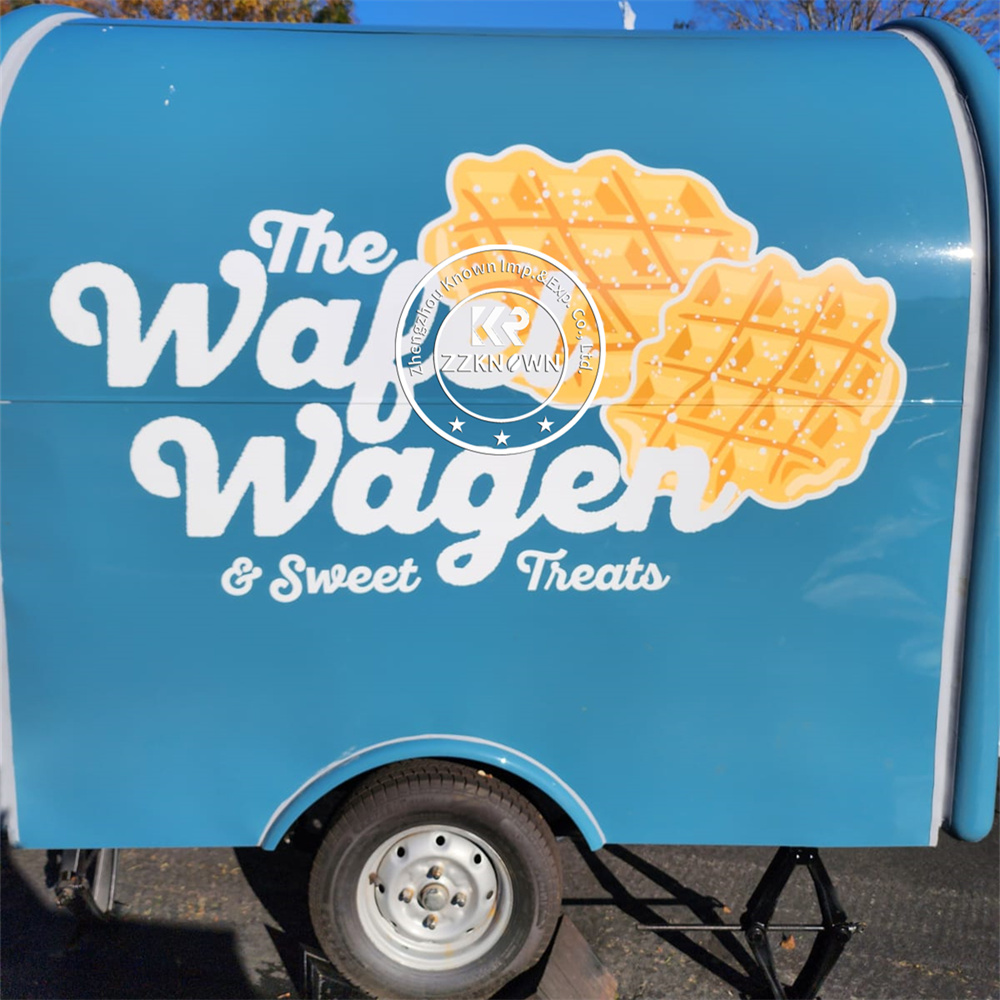 Catering Trailer Fully Equipped Mobile Coffee Bar Crepes Foodtruck Ice Cream Hot Dog Truck Full Kitchen Concession Food Truck