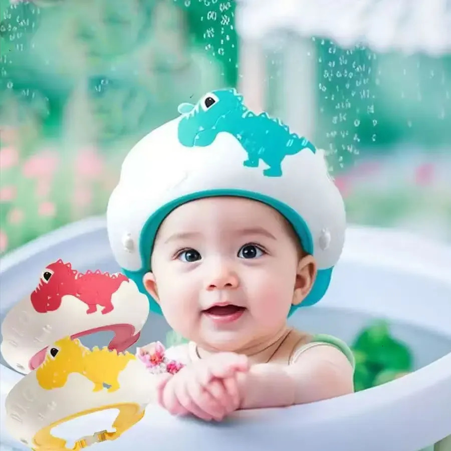 1/2pcs Baby Shampoo Products Ear Protection Silicone Caps Childrens Bath Cups Tools Bathroom Toys 250617