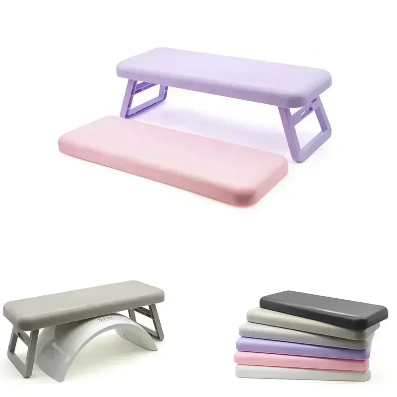 Folding Nail Hand Manicure Rest Arm Stand Pillow Cushion Holder Table Desk Armrest Sponge Support Mat Polish Tool Practice Salon 250612