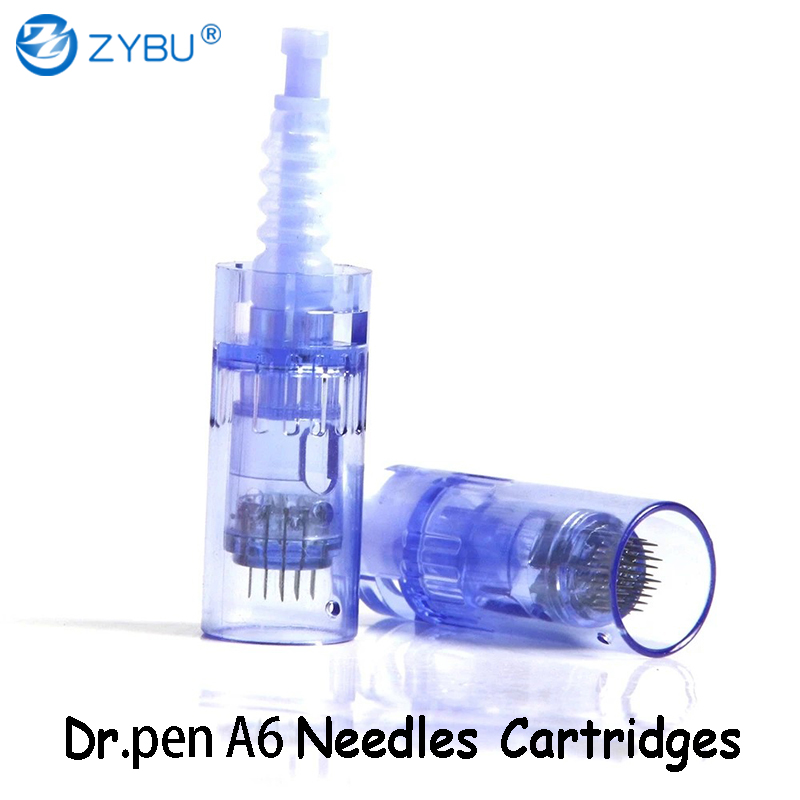 A6 Dr Pen Tattooing Needles Skin Treatments Dermapen Cartridges Nano 12 Pin 24 Pins 36Pin 42Pins 1 3 5 7 9 PMU Tips MTS Derm Pen Heads