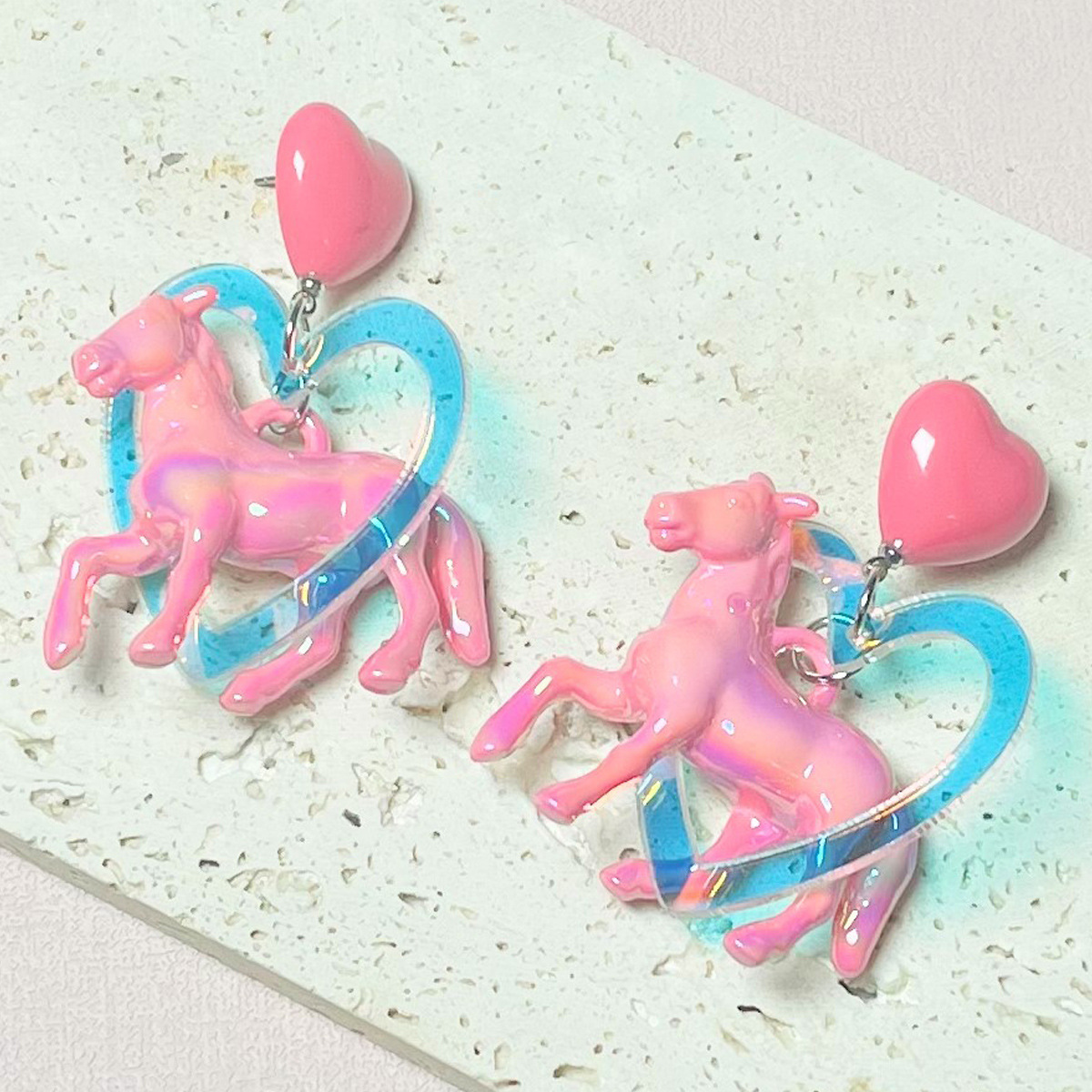 Women's Earrings 2PCS/LOT Earrings for Women Funny UV Glow Ocean Animal Drop Earring Festival Mermaid Jewelry Gift