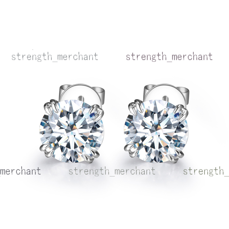 MSE-513 14K White Gold Customized Pear 5*5 EF Moissanite Jewelry Earrings