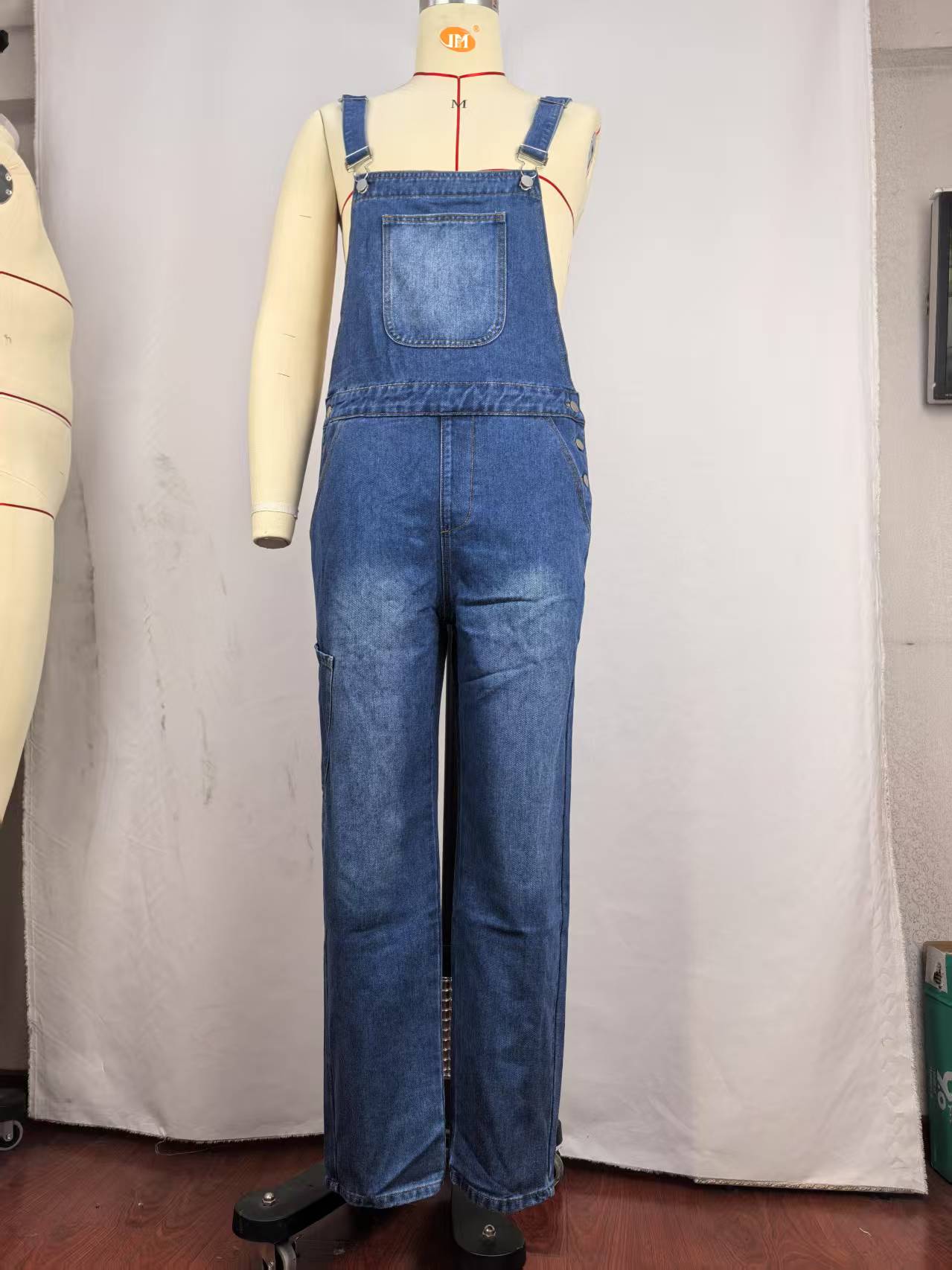 Men's Denim Cargo Shorts with Adjustable Shoulder Straps Men's denim overalls a wide range of styles