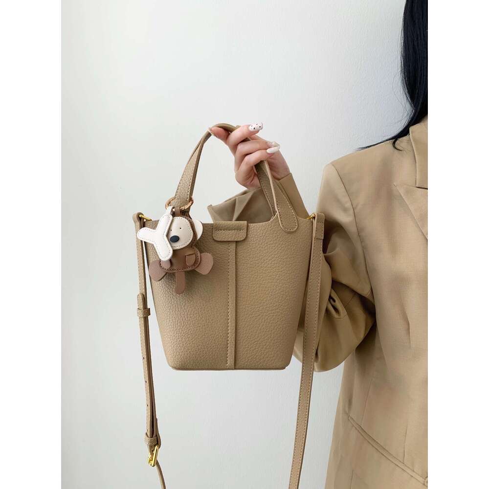 Women Bags Shoulder Crossbody bag Bucket bag Genuine Leather For 2025 New Handbag Light Luxury Niche High-End Sense